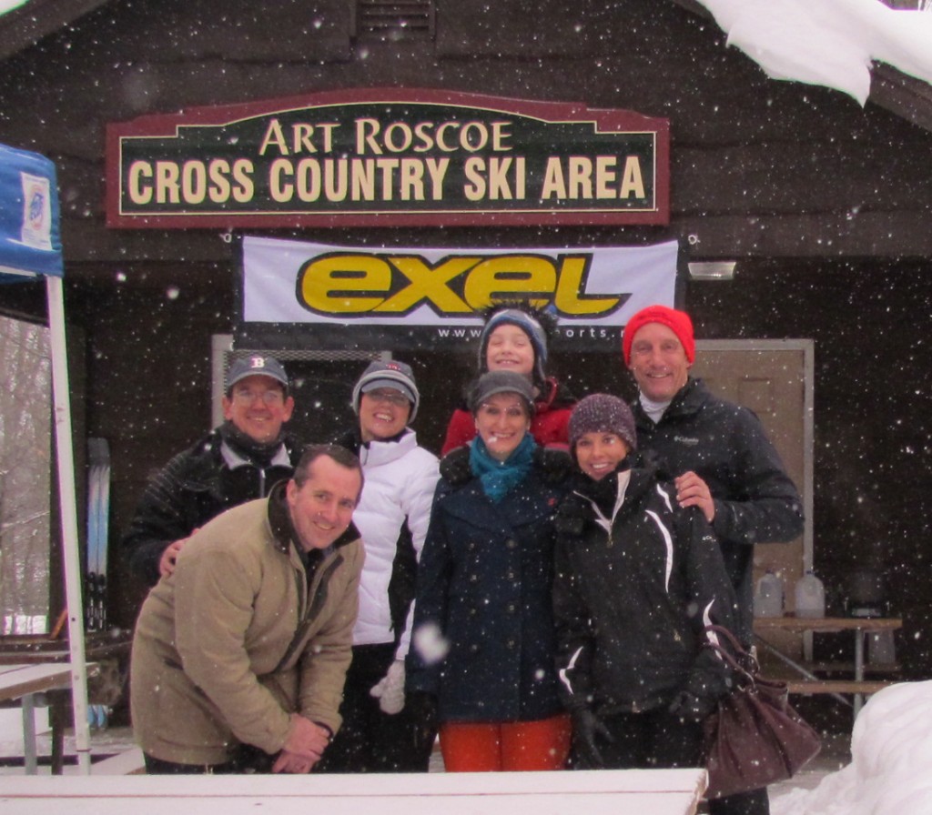 The Roscoe clan reunited at ASP for the Art Roscoe Loppet in February this year. In the photo above, front row: Craig Roscoe, Tammy  Roscoe, Carrie Sheffield (Mick's daughter). Back row: Dana Roscoe, Heidi Roscoe Shea,  Jack Roscoe (Craig and Tammy's son), Mick Sheffield.